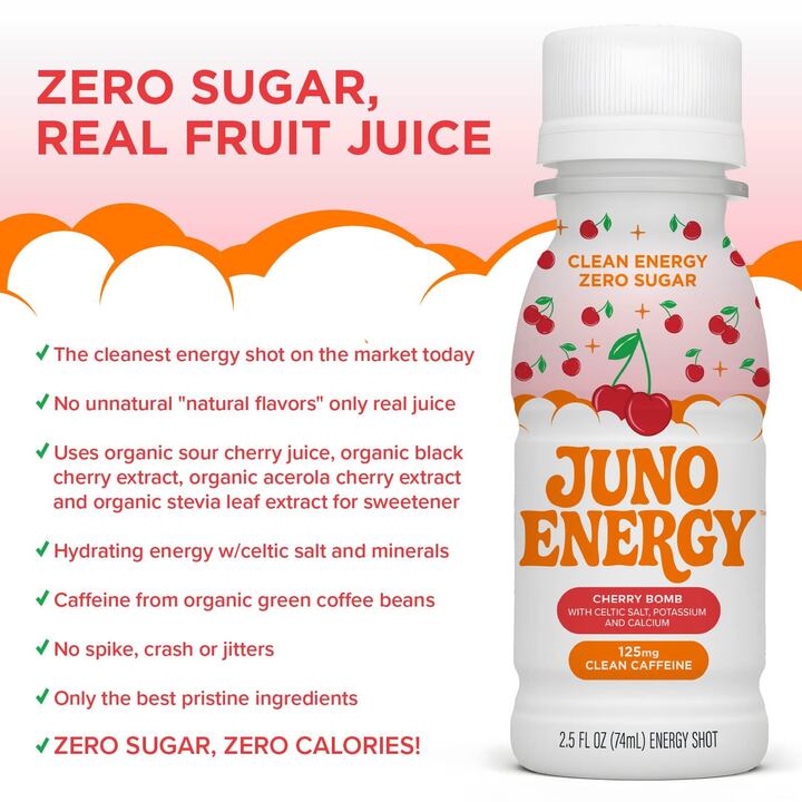 JUNO ENERGY™ Cherry Bomb Shots