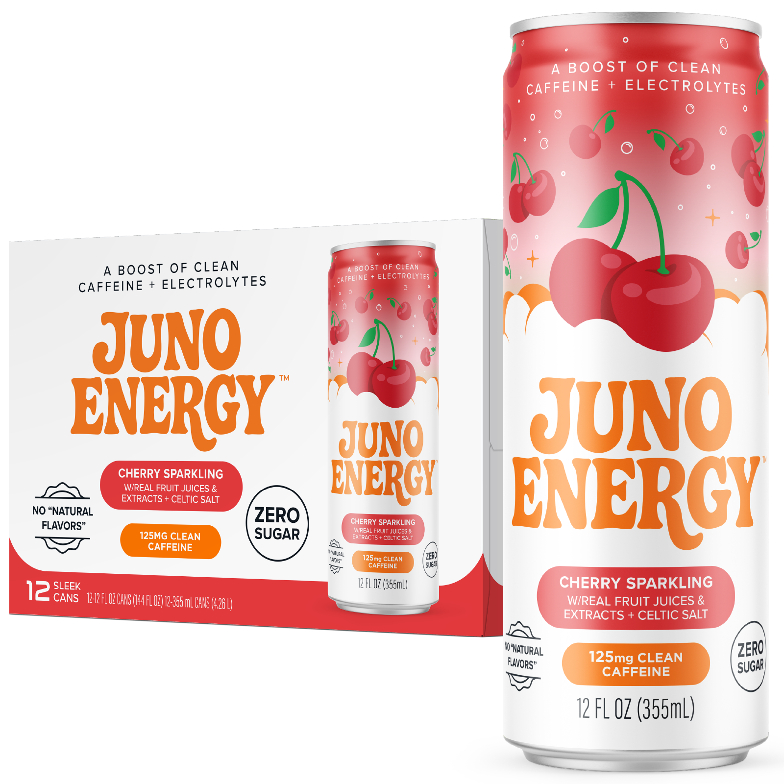 JUNO ENERGY™ Cherry Sparkling