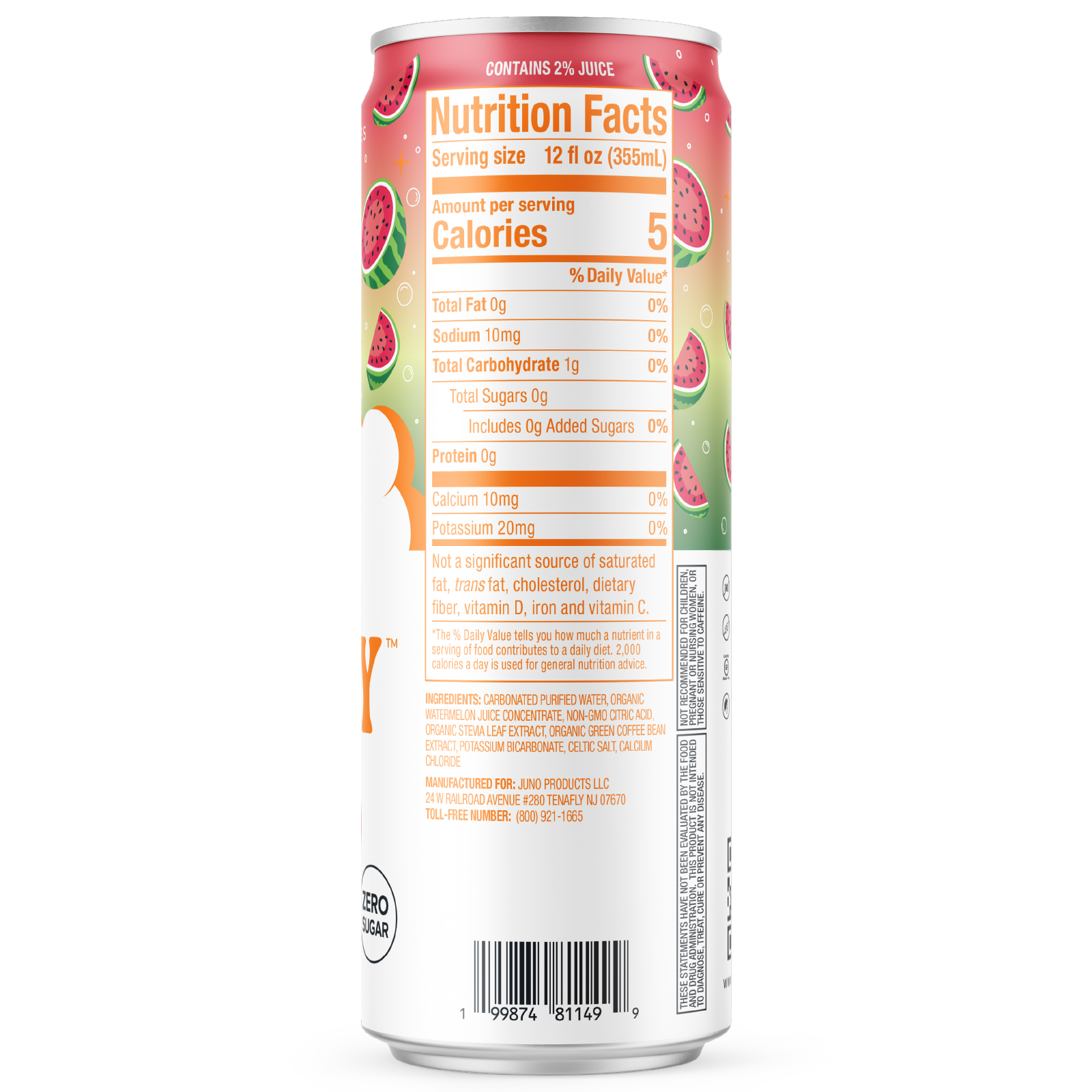 JUNO ENERGY® Watermelon Sparkling