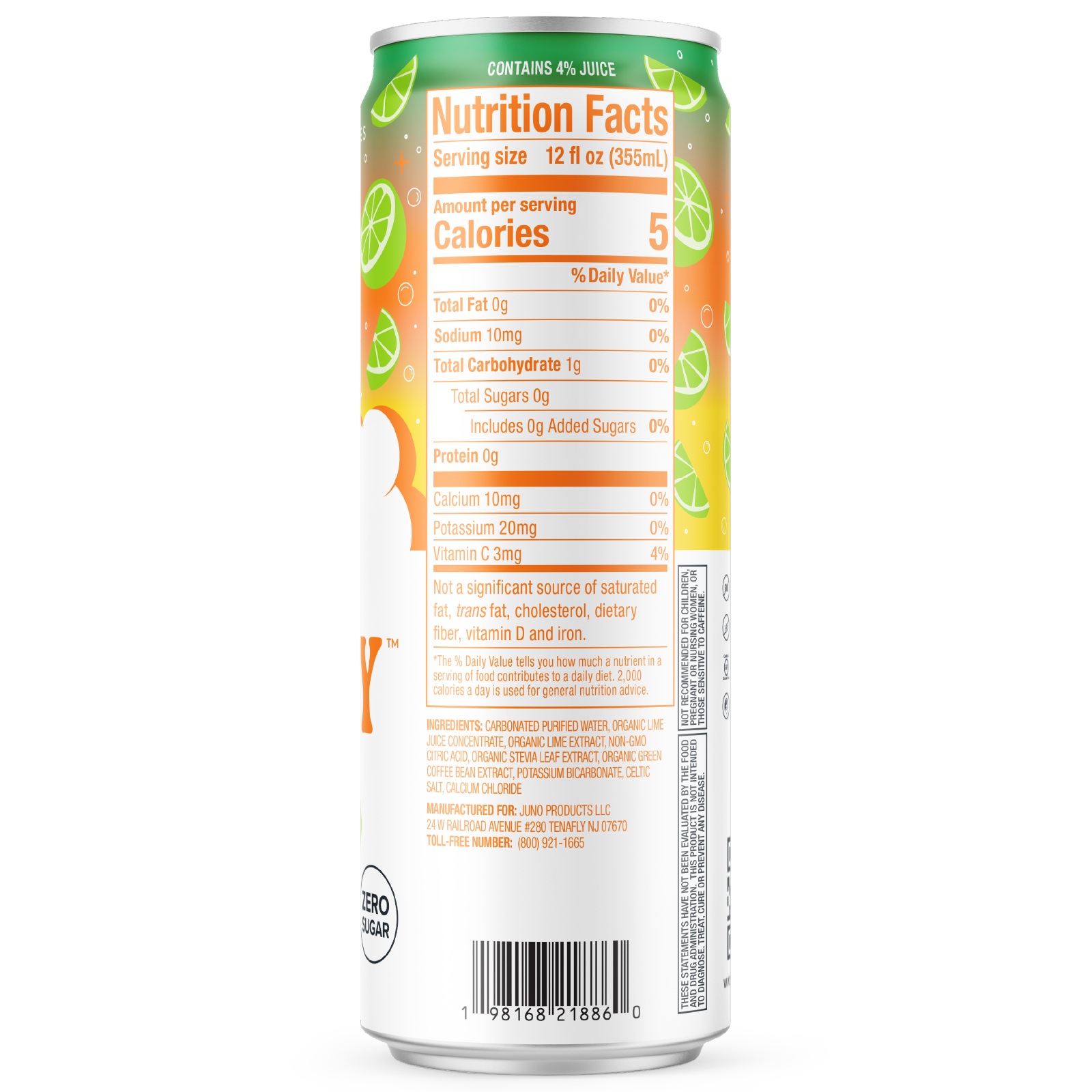 JUNO ENERGY™ Limeade Sparkling